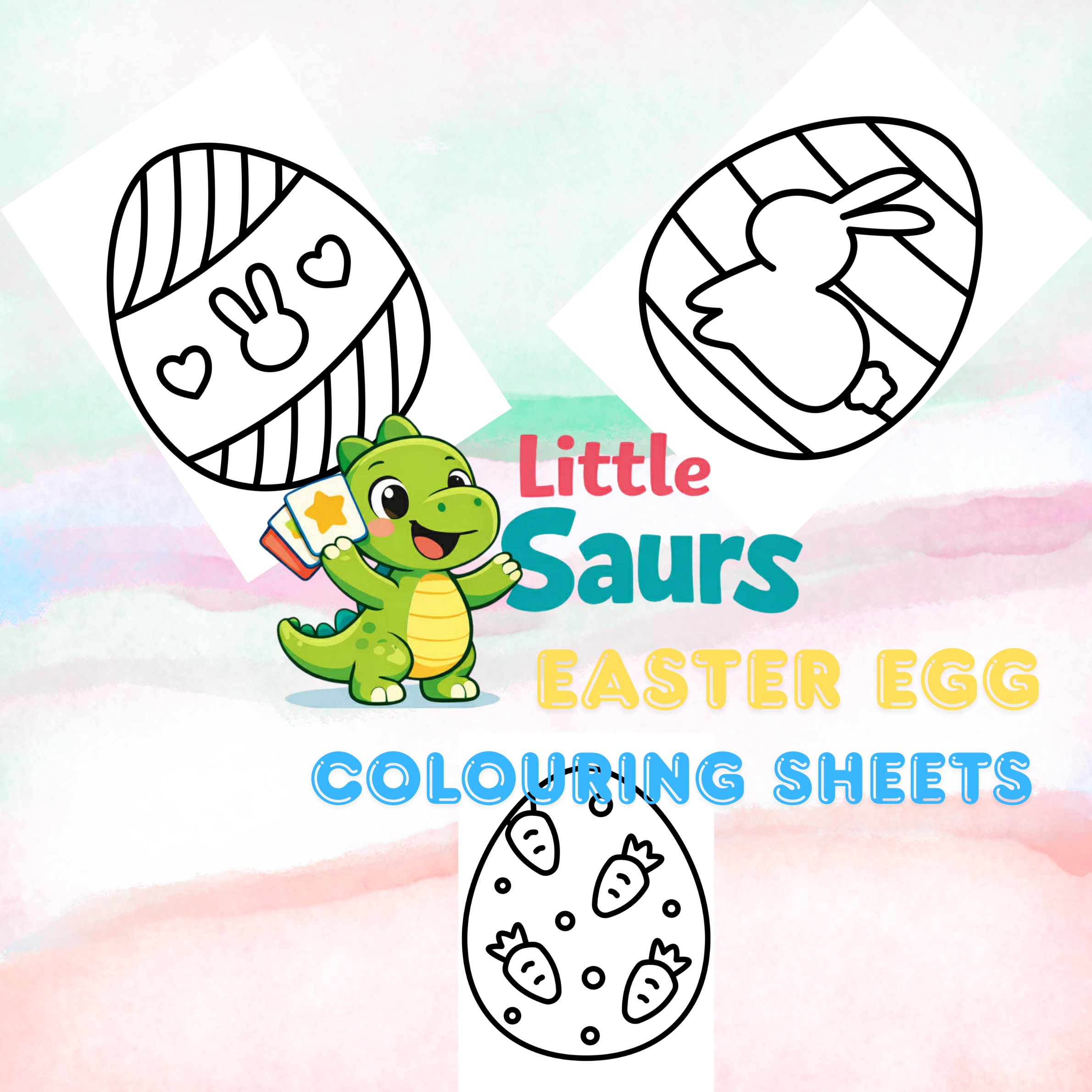 PDF Easter Egg Colouring Sheets